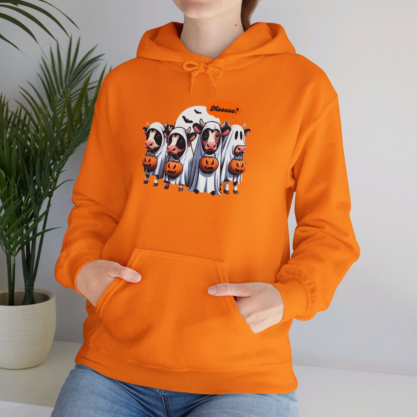 Moo-Boo-tacular Halloween Hoodie - Unisex Heavy Blend™ Hooded Sweatshirt