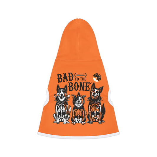 Pet Hoodie- Halloween Doggy "Bad to the Bone" hoodie