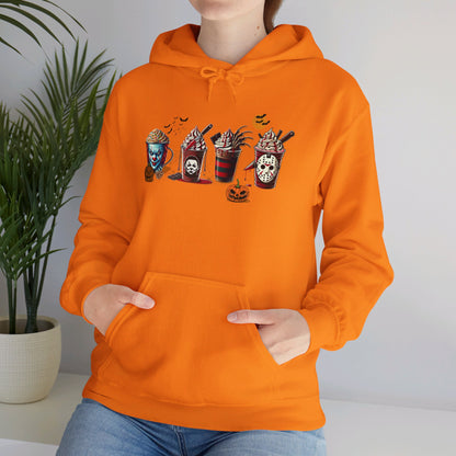 Horror Icons Frappe Sweater - Unisex Heavy Blend™ Hooded Sweatshirt