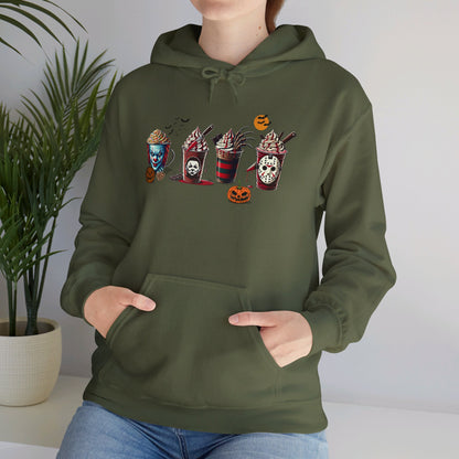 Horror Icons Frappe Sweater - Unisex Heavy Blend™ Hooded Sweatshirt