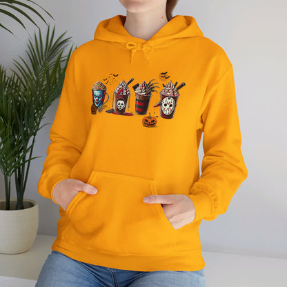 Horror Icons Frappe Sweater - Unisex Heavy Blend™ Hooded Sweatshirt