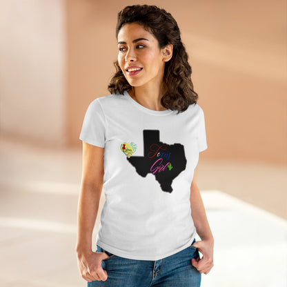 El Paso Texas Girl Women's Midweight Cotton Tee