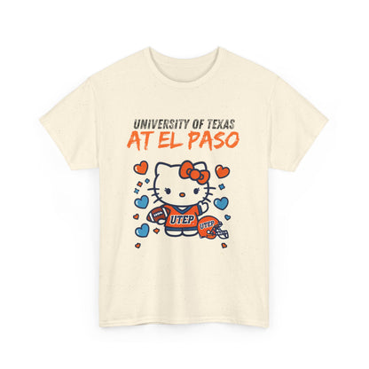 UTEP Hello Kitty Shirt  Unisex Heavy Cotton Tee