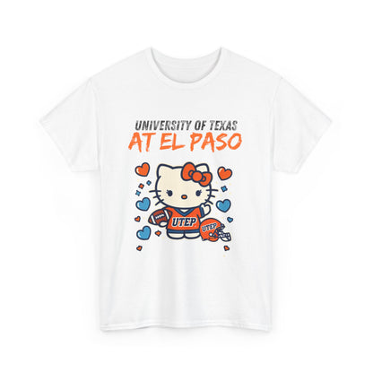 UTEP Hello Kitty Shirt  Unisex Heavy Cotton Tee