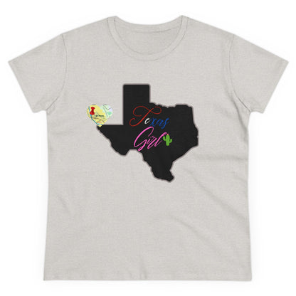 El Paso Texas Girl Women's Midweight Cotton Tee