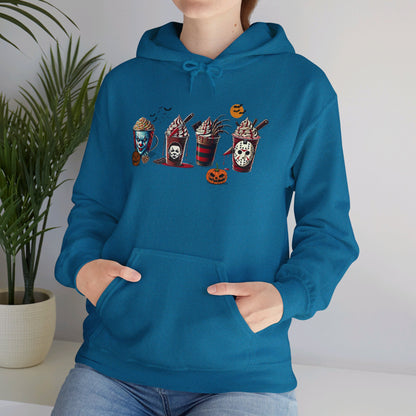 Horror Icons Frappe Sweater - Unisex Heavy Blend™ Hooded Sweatshirt