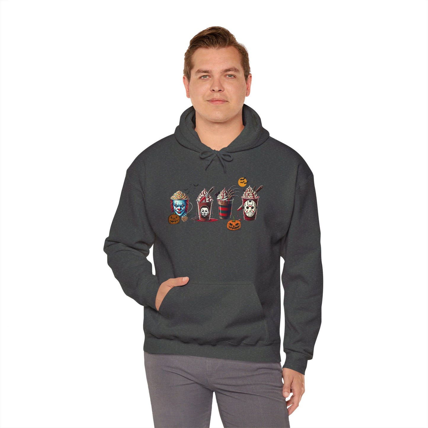 Horror Icons Frappe Sweater - Unisex Heavy Blend™ Hooded Sweatshirt