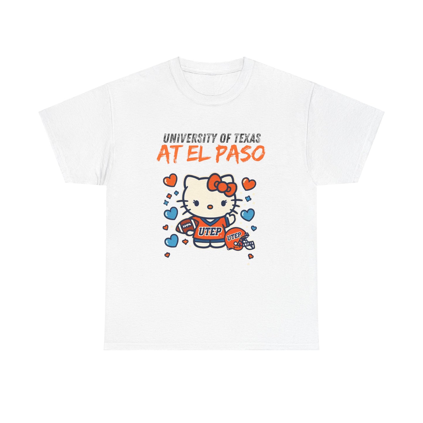 UTEP Hello Kitty Shirt  Unisex Heavy Cotton Tee