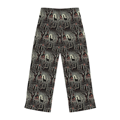 Graveyard Lurkers Llama Pajama Pants - Unisex Pajama Pants (AOP)