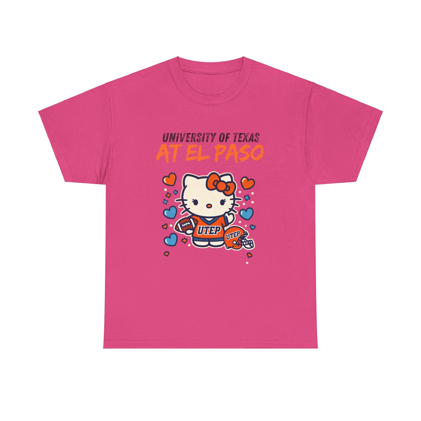 UTEP Hello Kitty Shirt  Unisex Heavy Cotton Tee