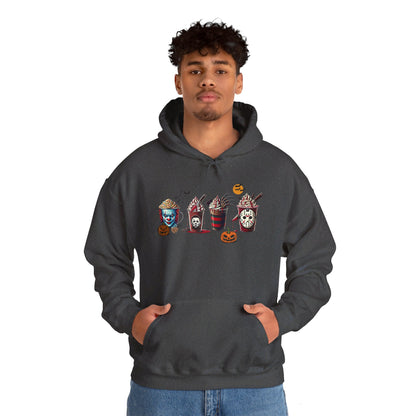 Horror Icons Frappe Sweater - Unisex Heavy Blend™ Hooded Sweatshirt