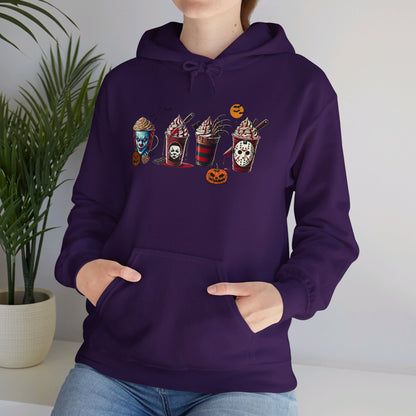 Horror Icons Frappe Sweater - Unisex Heavy Blend™ Hooded Sweatshirt