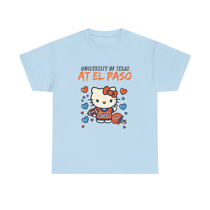 UTEP Hello Kitty Shirt  Unisex Heavy Cotton Tee