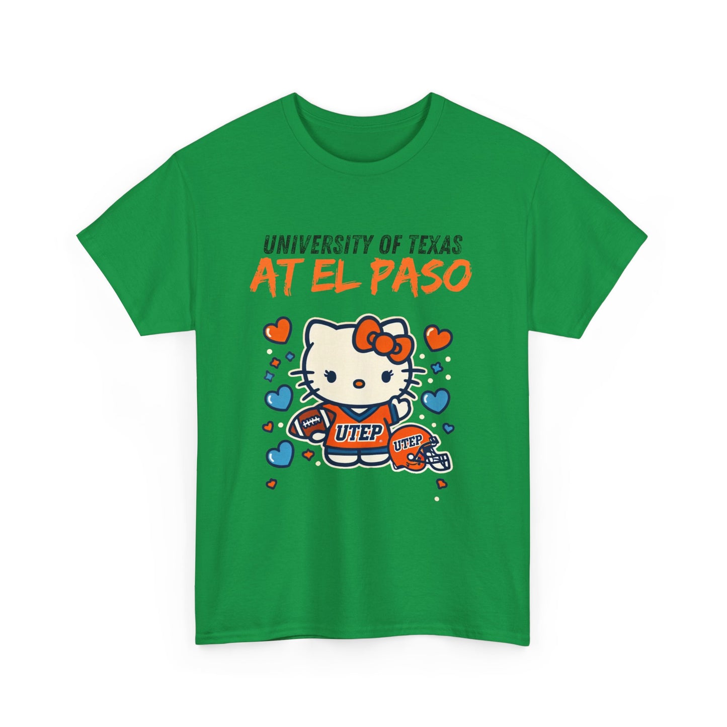 UTEP Hello Kitty Shirt  Unisex Heavy Cotton Tee