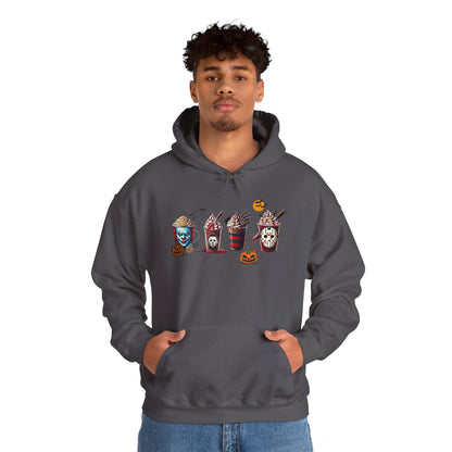 Horror Icons Frappe Sweater - Unisex Heavy Blend™ Hooded Sweatshirt