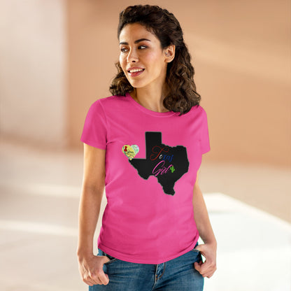 El Paso Texas Girl Women's Midweight Cotton Tee