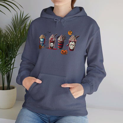 Horror Icons Frappe Sweater - Unisex Heavy Blend™ Hooded Sweatshirt