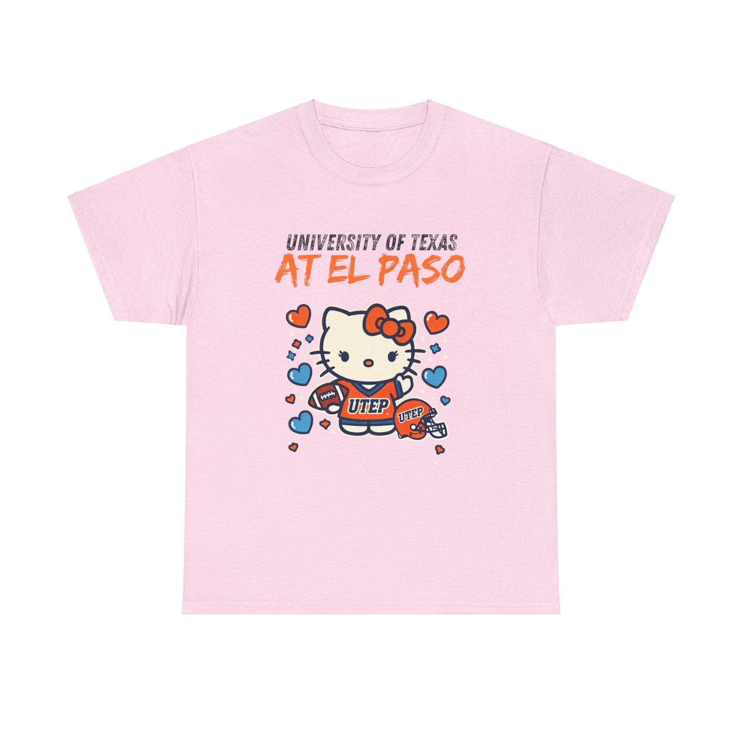 UTEP Hello Kitty Shirt  Unisex Heavy Cotton Tee