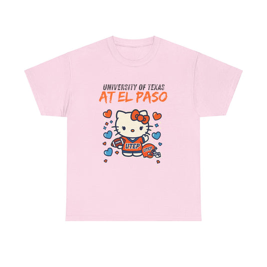 UTEP Hello Kitty Shirt  Unisex Heavy Cotton Tee