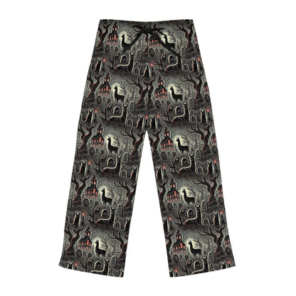 Graveyard Lurkers Llama Pajama Pants - Unisex Pajama Pants (AOP)