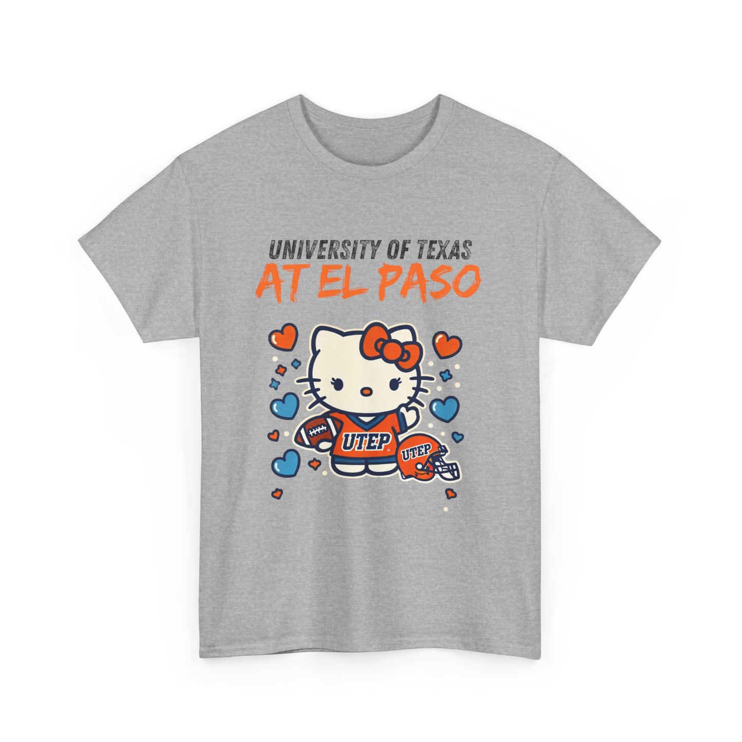 UTEP Hello Kitty Shirt  Unisex Heavy Cotton Tee