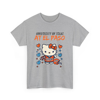 UTEP Hello Kitty Shirt  Unisex Heavy Cotton Tee