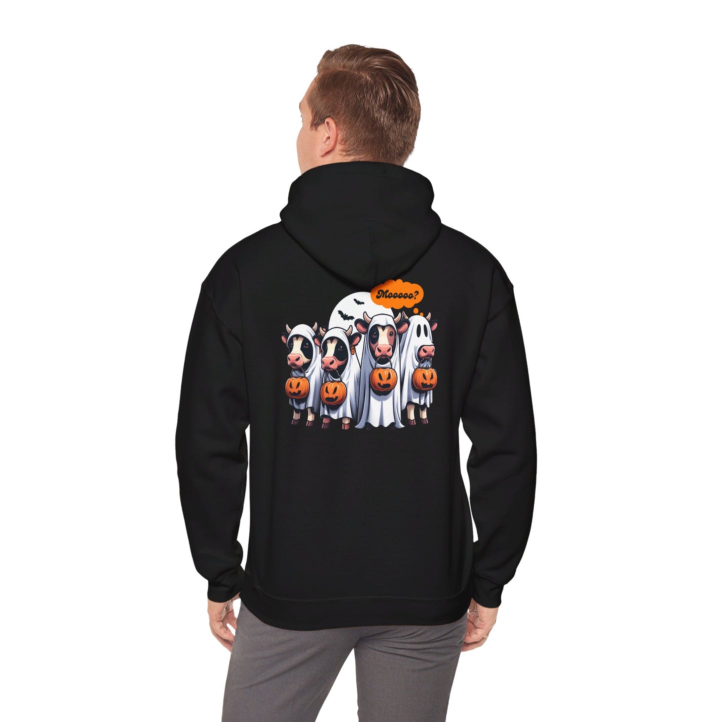 Moo-Boo-tacular Halloween Hoodie - Unisex Heavy Blend™ Hooded Sweatshirt