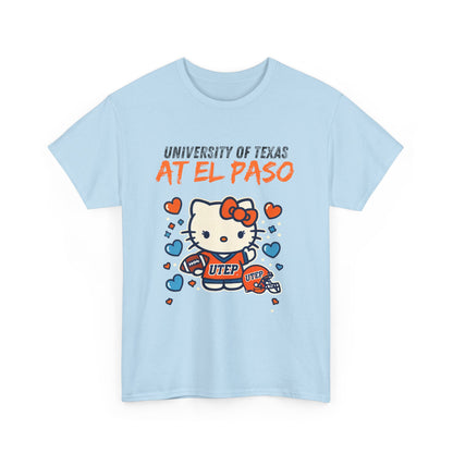 UTEP Hello Kitty Shirt  Unisex Heavy Cotton Tee