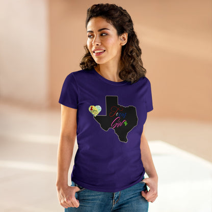 El Paso Texas Girl Women's Midweight Cotton Tee