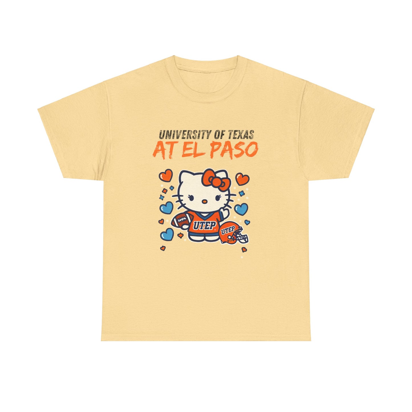 UTEP Hello Kitty Shirt  Unisex Heavy Cotton Tee