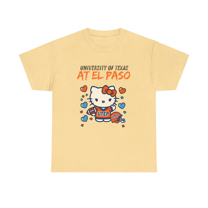 UTEP Hello Kitty Shirt  Unisex Heavy Cotton Tee