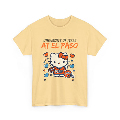 UTEP Hello Kitty Shirt  Unisex Heavy Cotton Tee