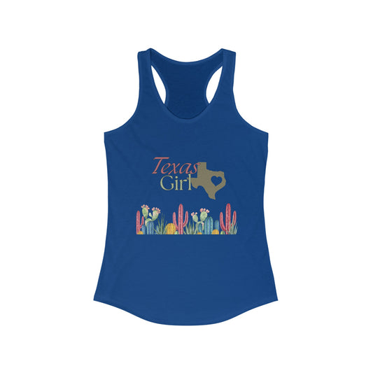 "Texas Girl" Women's Ideal Racerback Tank