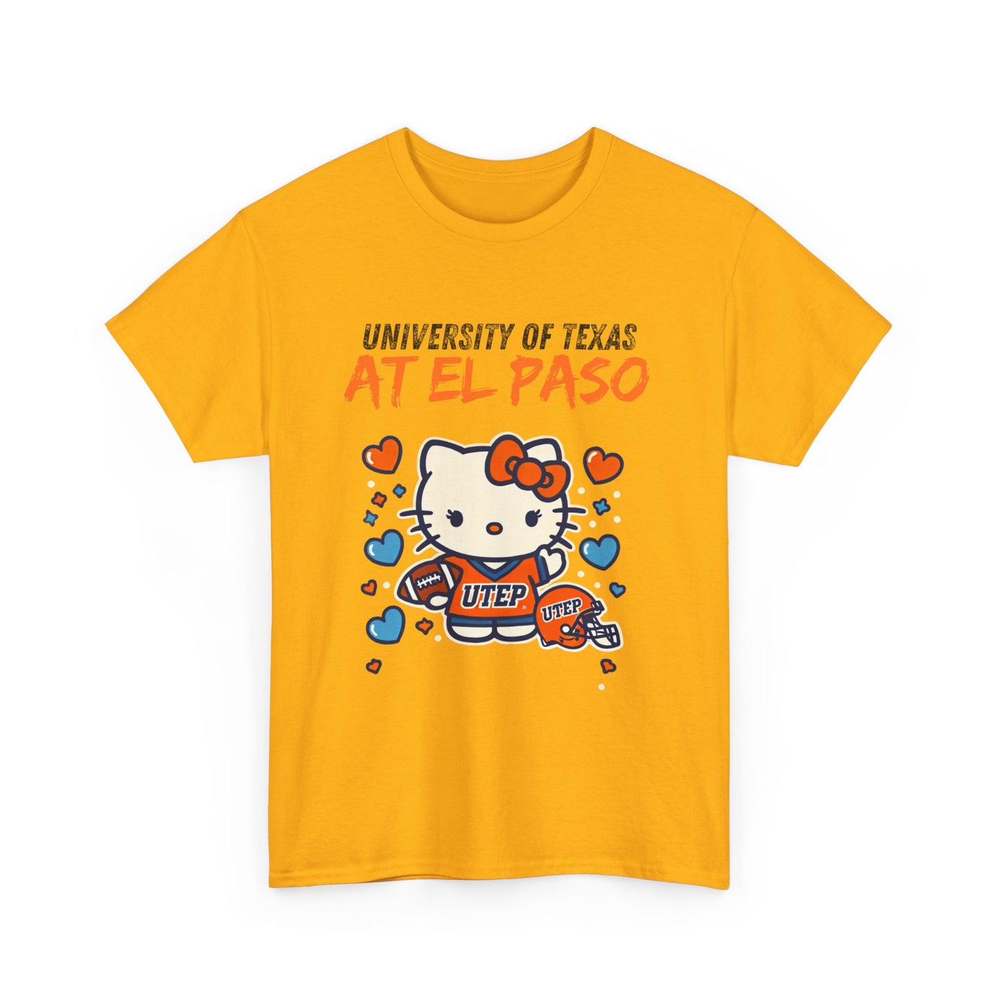 UTEP Hello Kitty Shirt  Unisex Heavy Cotton Tee