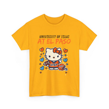 UTEP Hello Kitty Shirt  Unisex Heavy Cotton Tee