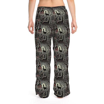 Graveyard Lurkers Llama Pajama Pants - Unisex Pajama Pants (AOP)