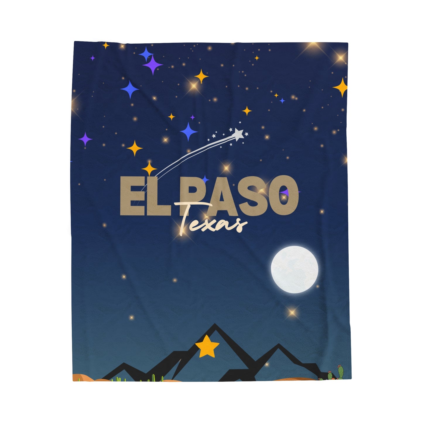 El Paso Sky Blanket - Velveteen Plush Blanket