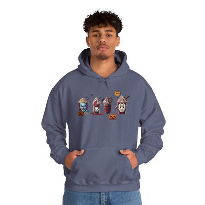 Horror Icons Frappe Sweater - Unisex Heavy Blend™ Hooded Sweatshirt