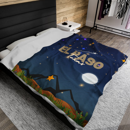 El Paso Sky Blanket - Velveteen Plush Blanket