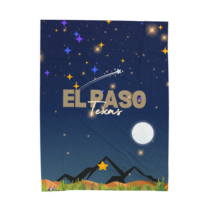 El Paso Sky Blanket - Velveteen Plush Blanket