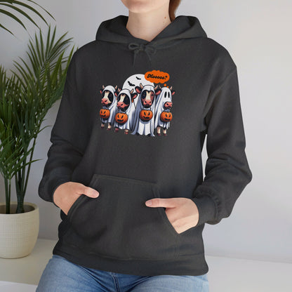 Moo-Boo-tacular Halloween Hoodie - Unisex Heavy Blend™ Hooded Sweatshirt