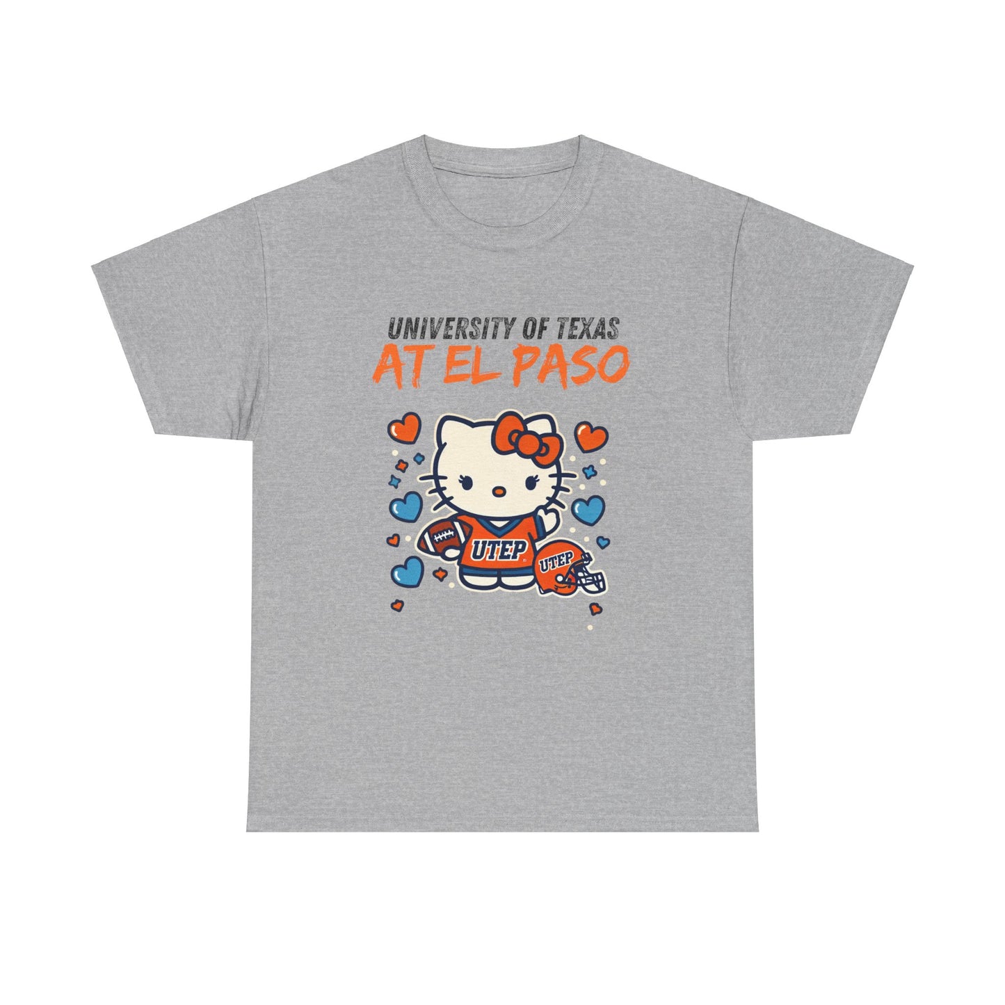 UTEP Hello Kitty Shirt  Unisex Heavy Cotton Tee