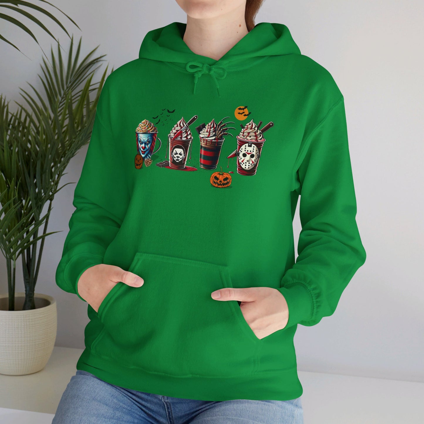 Horror Icons Frappe Sweater - Unisex Heavy Blend™ Hooded Sweatshirt