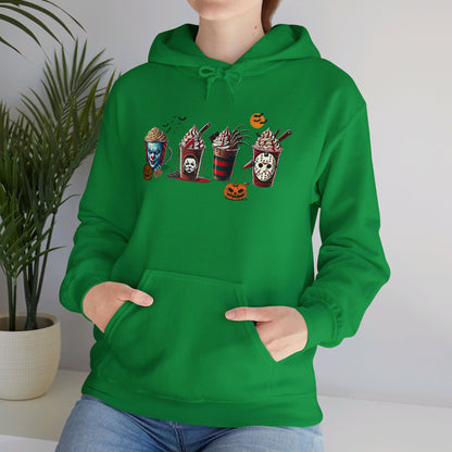 Horror Icons Frappe Sweater - Unisex Heavy Blend™ Hooded Sweatshirt