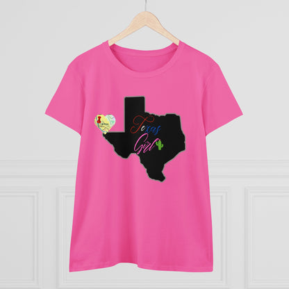 El Paso Texas Girl Women's Midweight Cotton Tee