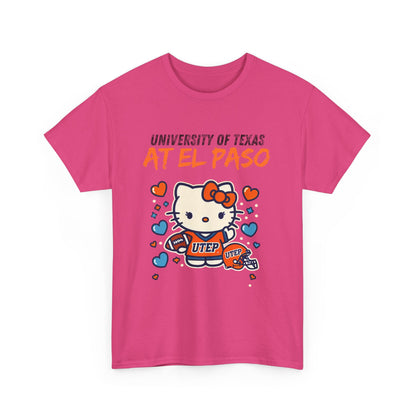 UTEP Hello Kitty Shirt  Unisex Heavy Cotton Tee