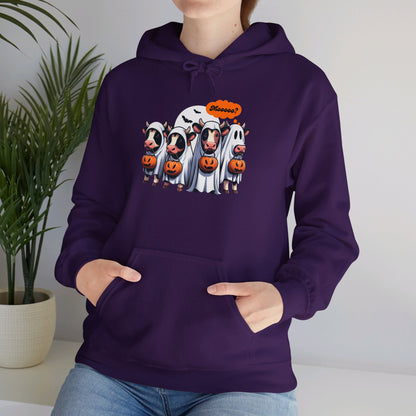 Moo-Boo-tacular Halloween Hoodie - Unisex Heavy Blend™ Hooded Sweatshirt