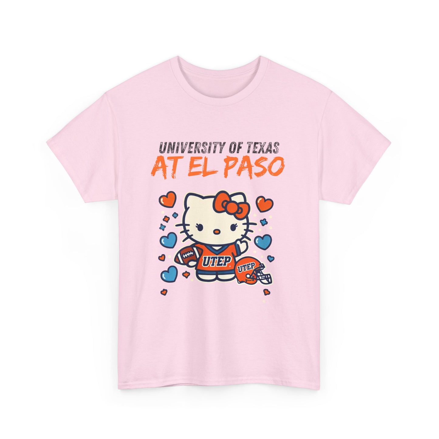 UTEP Hello Kitty Shirt  Unisex Heavy Cotton Tee