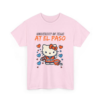 UTEP Hello Kitty Shirt  Unisex Heavy Cotton Tee