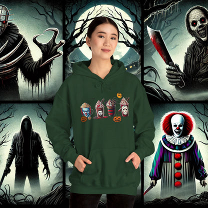 Horror Icons Frappe Sweater - Unisex Heavy Blend™ Hooded Sweatshirt